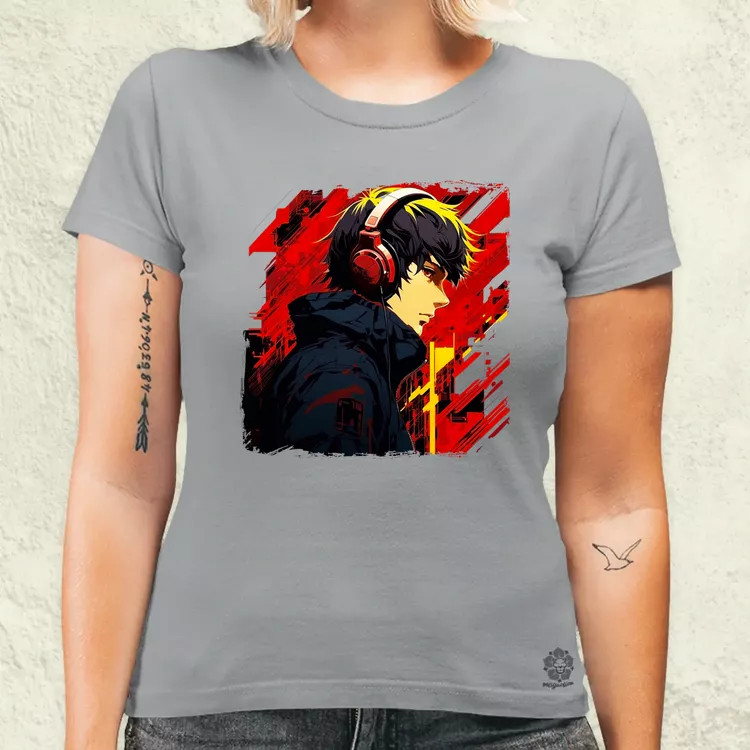 Minimalista Cyberpunk srác v4 női póló