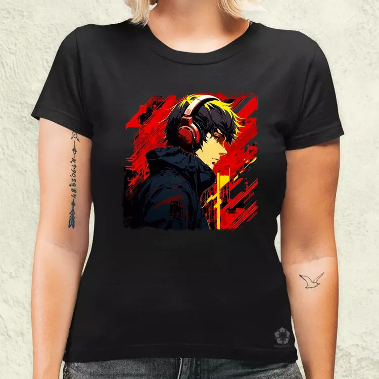 Minimalista Cyberpunk srác v4 női póló