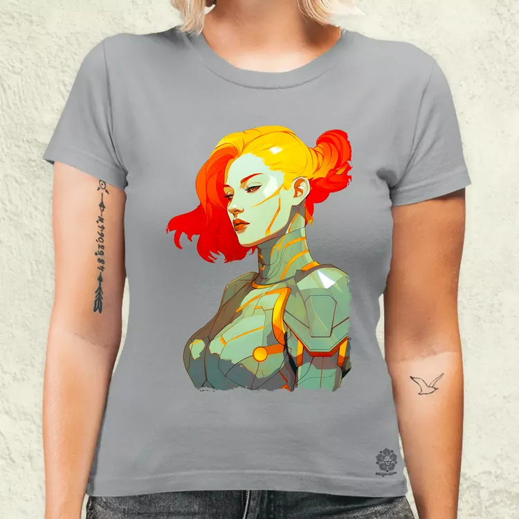 Pop art cyberpunk portré v11 női póló