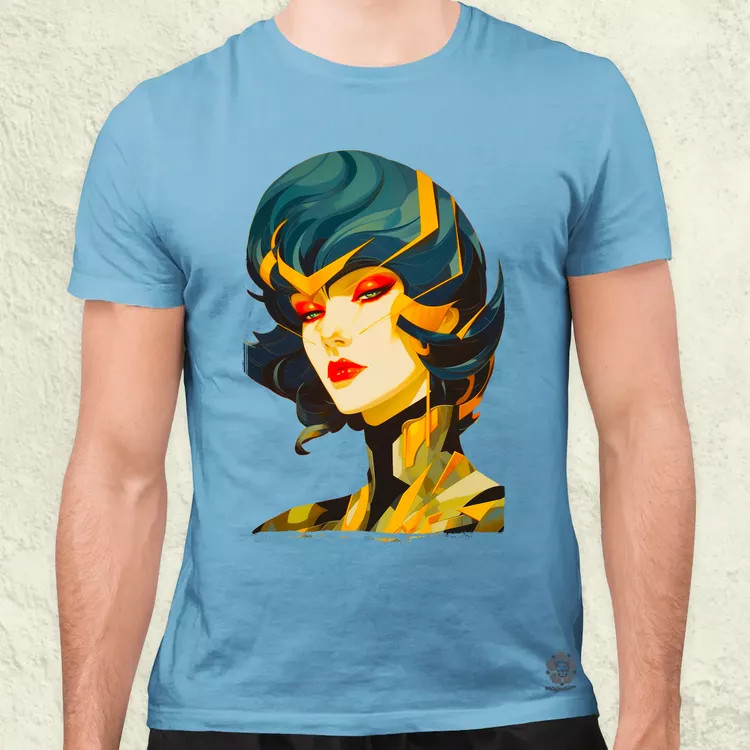 Pop art cyberpunk portré v3 férfi póló