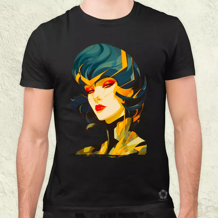 Pop art cyberpunk portré v3 férfi póló