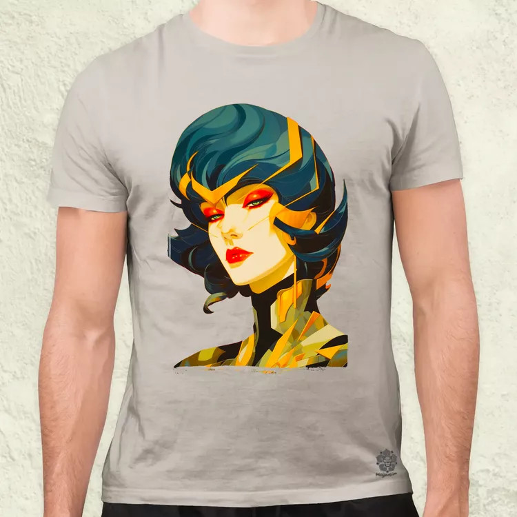 Pop art cyberpunk portré v3 férfi póló