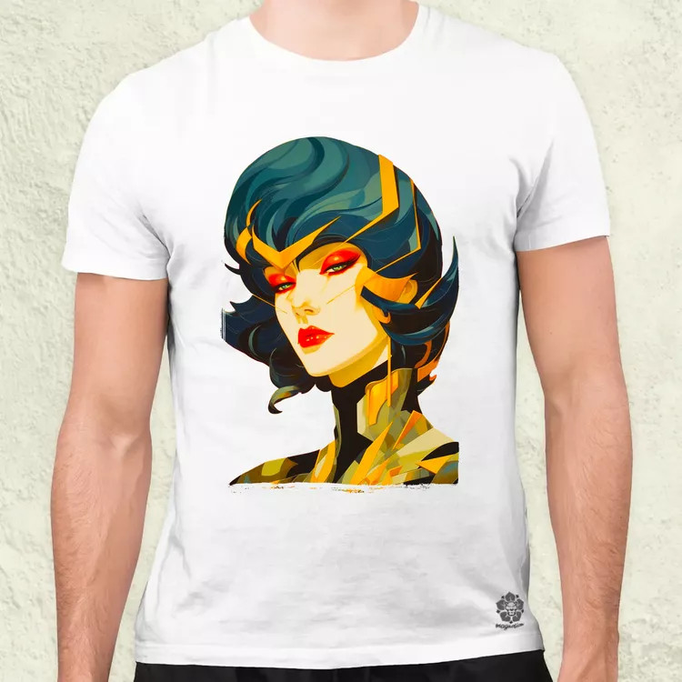 Pop art cyberpunk portré v3 férfi póló