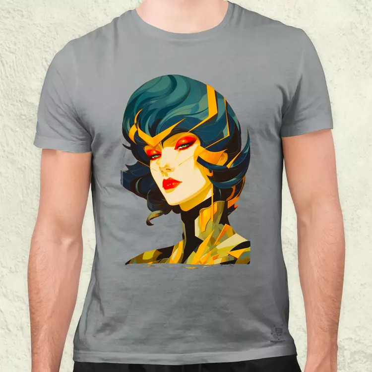Pop art cyberpunk portré v3 férfi póló