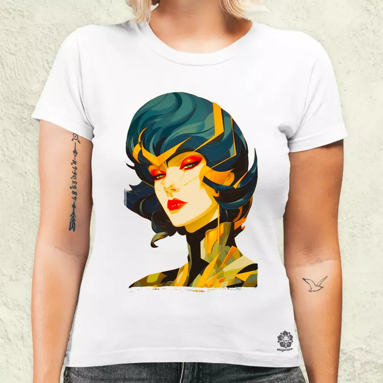 Pop art cyberpunk portré v3 női póló