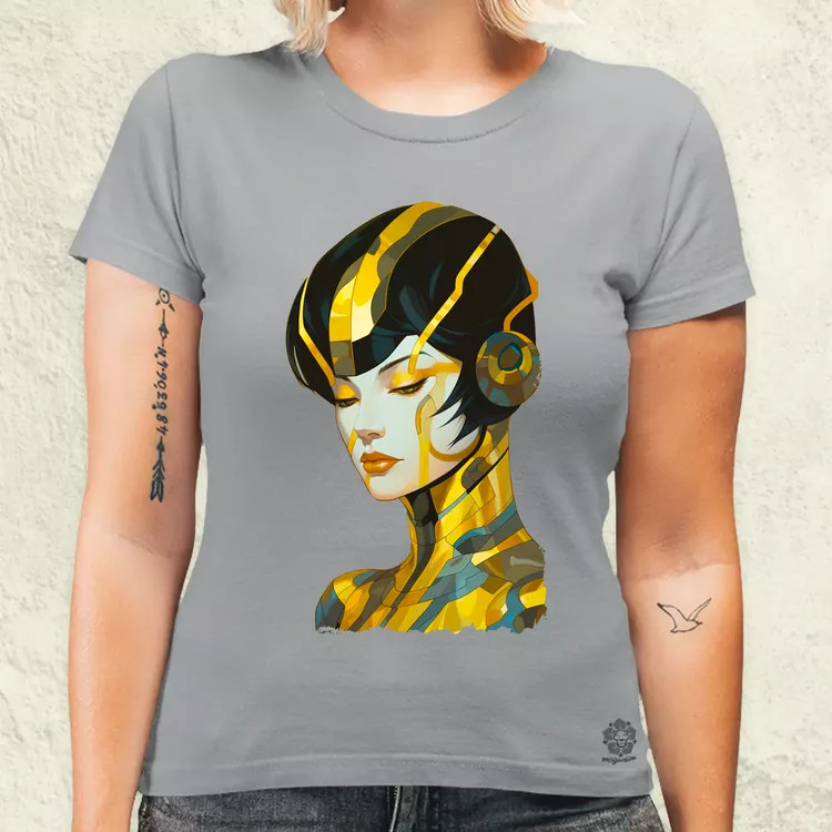 Pop art cyberpunk portré v9 női póló