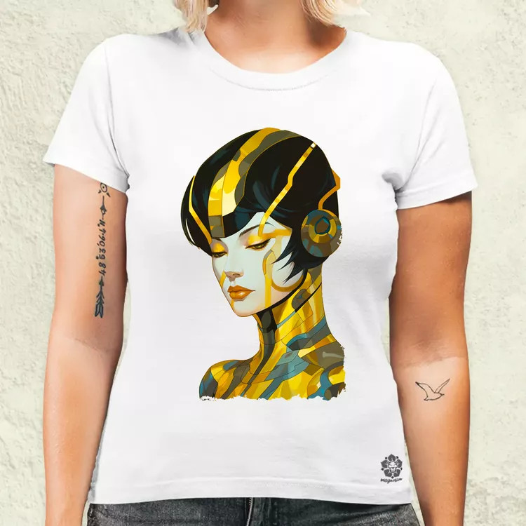 Pop art cyberpunk portré v9 női póló