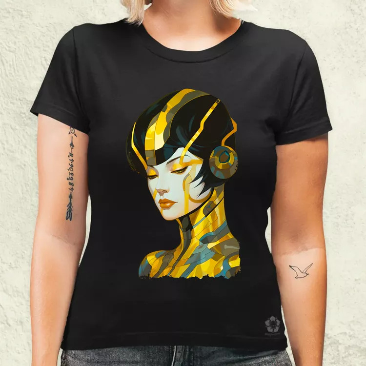 Pop art cyberpunk portré v9 női póló