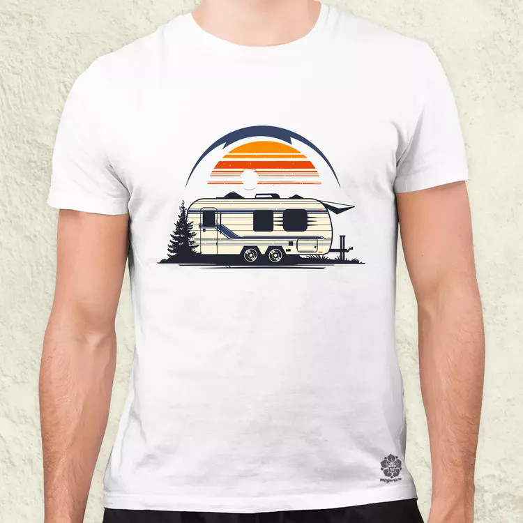 Camper minimál v1 férfi póló