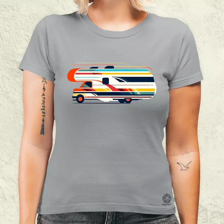 Camper minimál v2 női póló