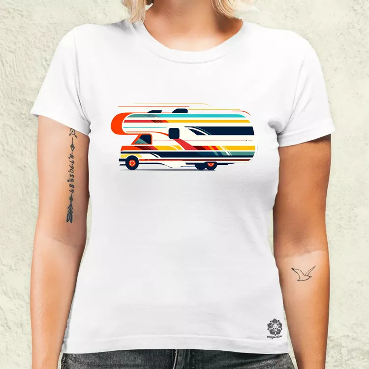 Camper minimál v2 női póló