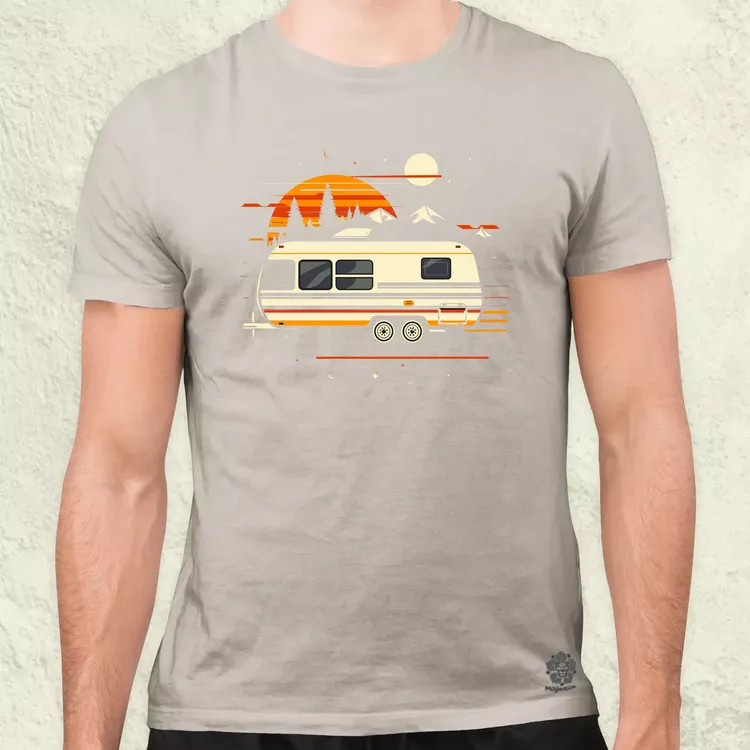 Camper minimál v3 férfi póló