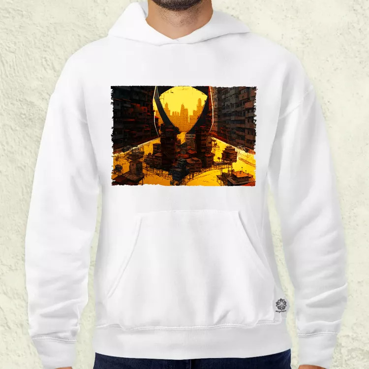 Pareidolia Farkas város fantázia v1 férfi pulóver