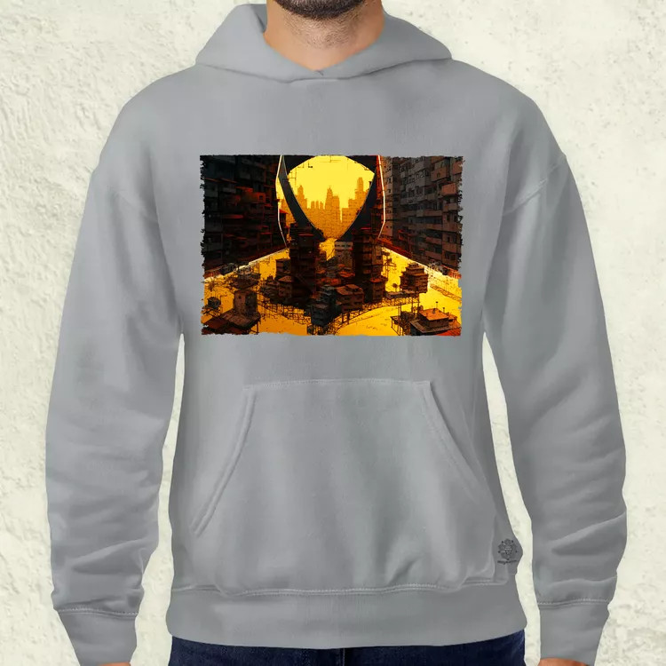 Pareidolia Farkas város fantázia v1 férfi pulóver