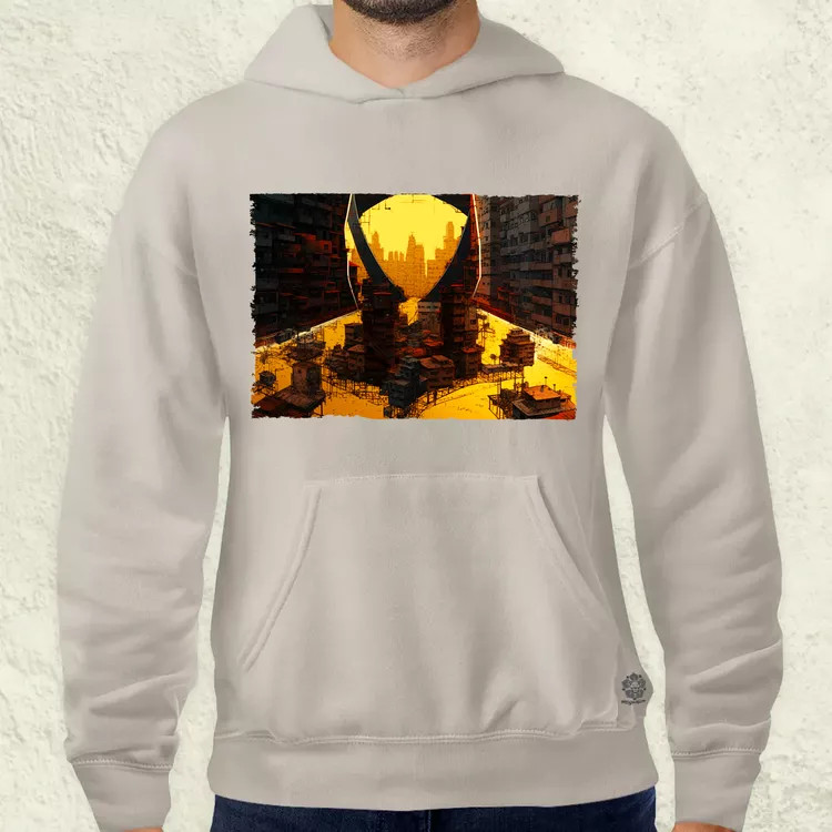 Pareidolia Farkas város fantázia v1 férfi pulóver