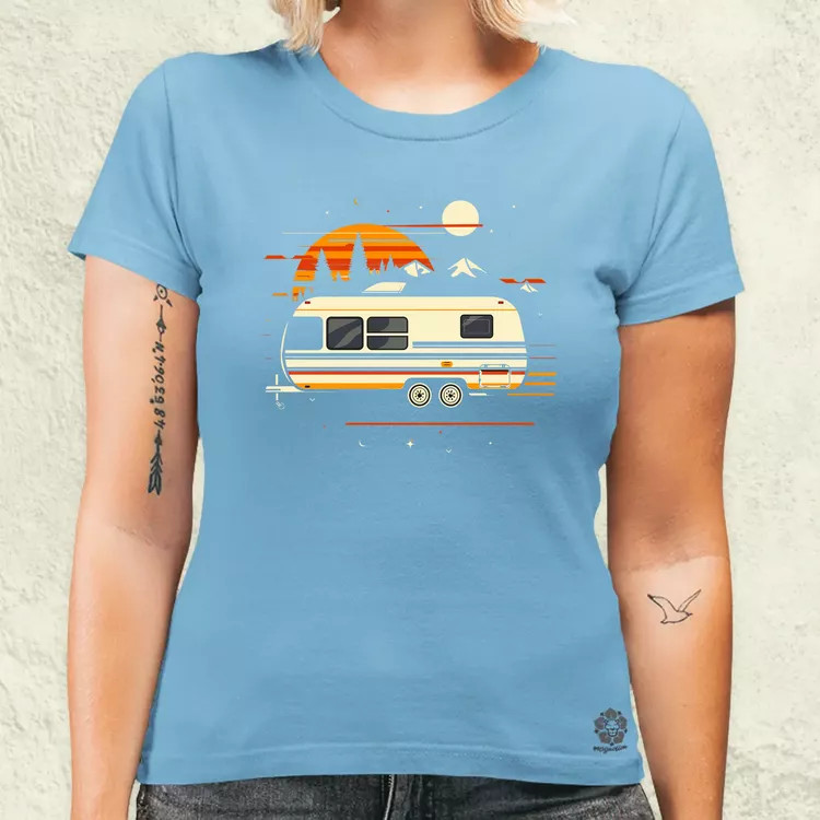 Camper minimál v3 női póló