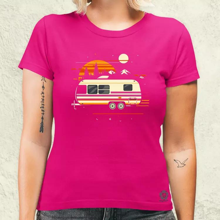 Camper minimál v3 női póló