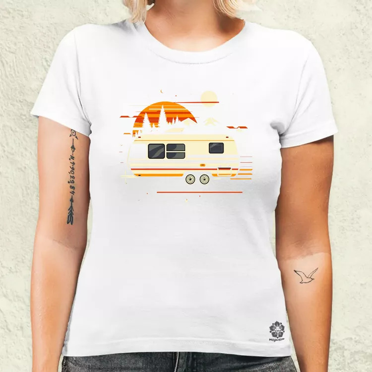 Camper minimál v3 női póló