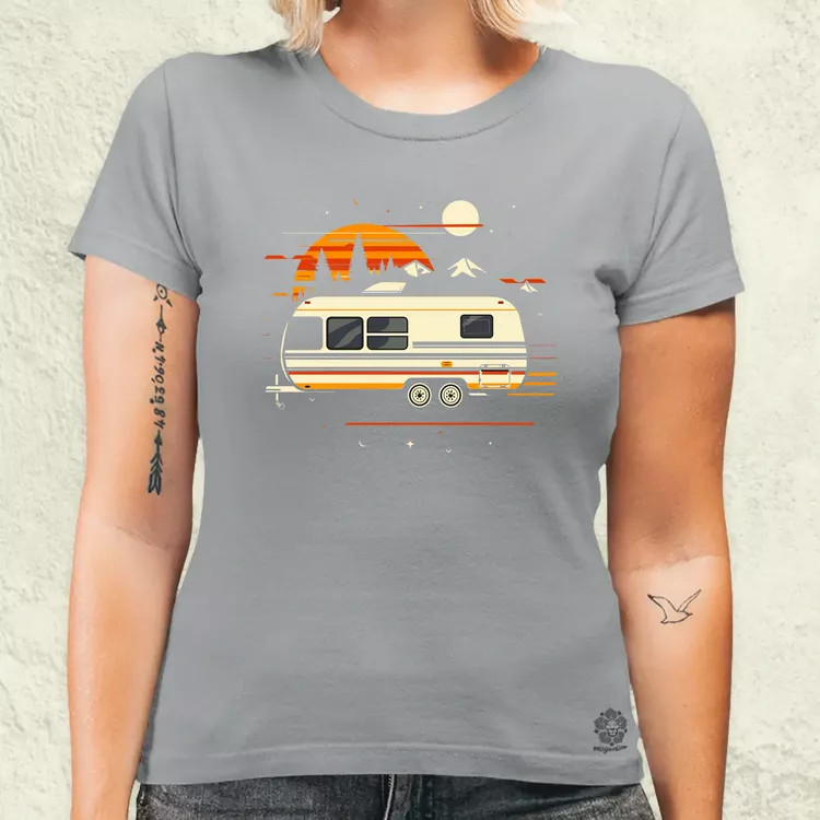 Camper minimál v3 női póló