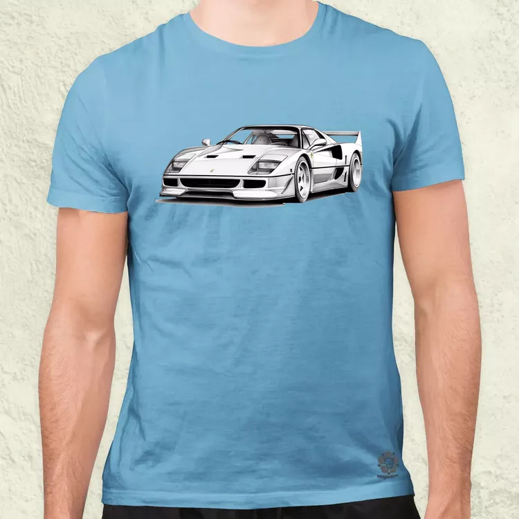 Ferrari F40 rajz v1 férfi póló