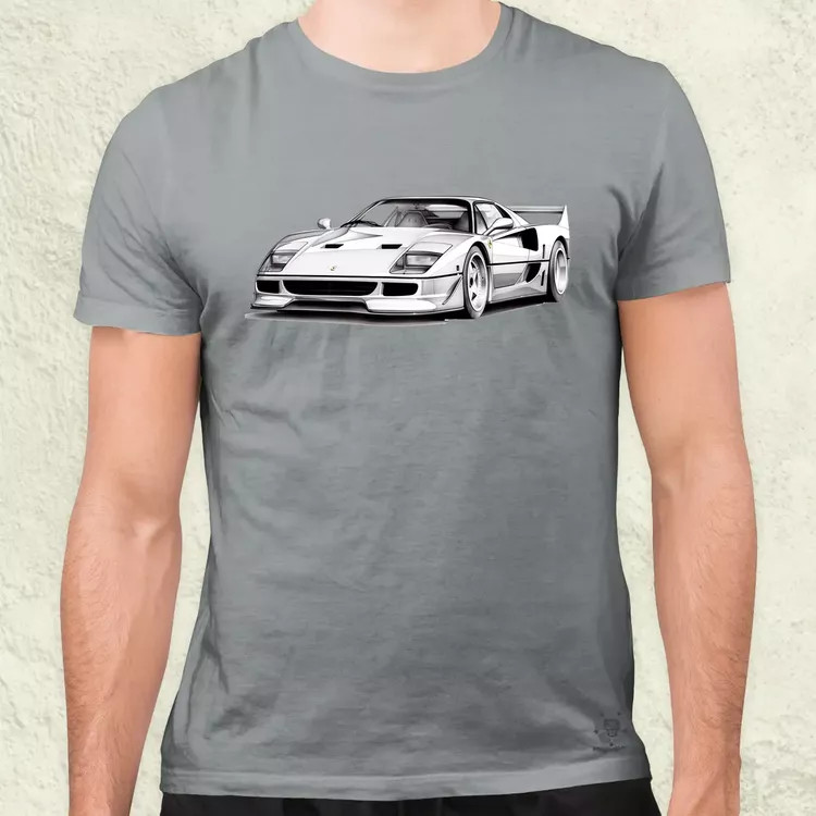 Ferrari F40 rajz v1 férfi póló