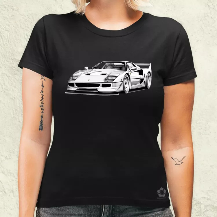 Ferrari F40 rajz v1 női póló