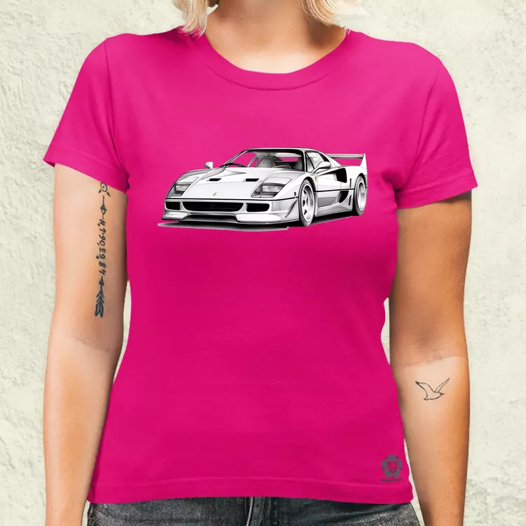 Ferrari F40 rajz v1 női póló