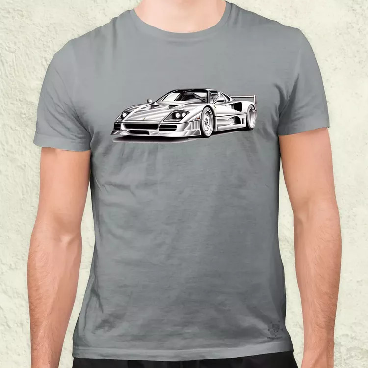 Ferrari F40 rajz v2 férfi póló