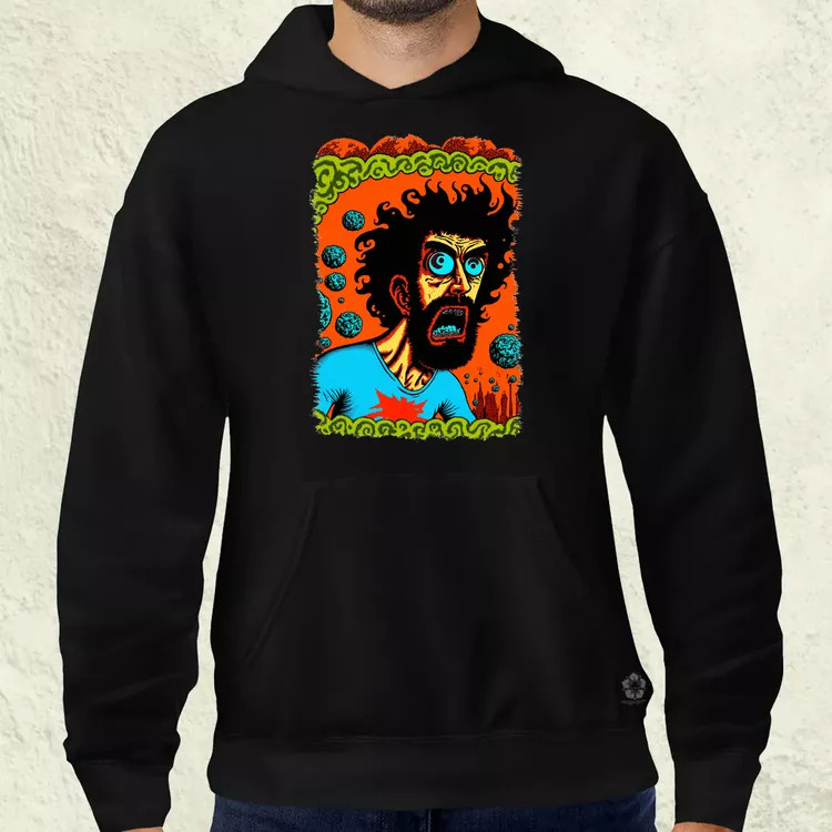 Basil Wolverton fanart v3 férfi pulóver