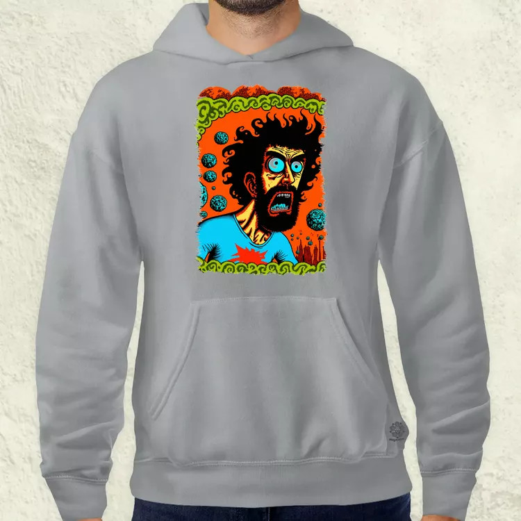 Basil Wolverton fanart v3 férfi pulóver