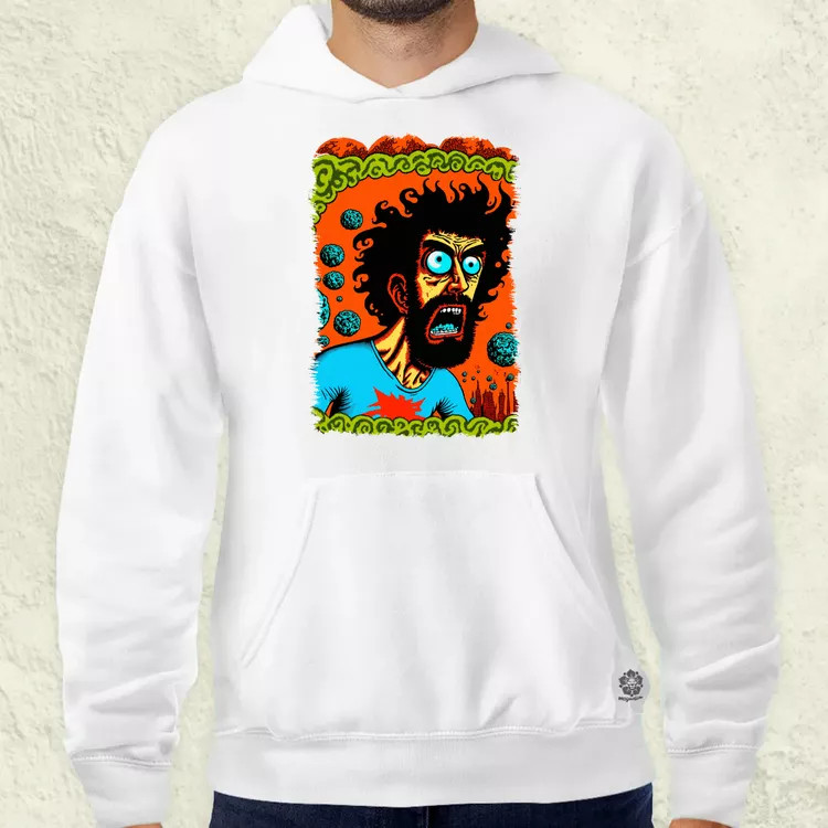 Basil Wolverton fanart v3 férfi pulóver