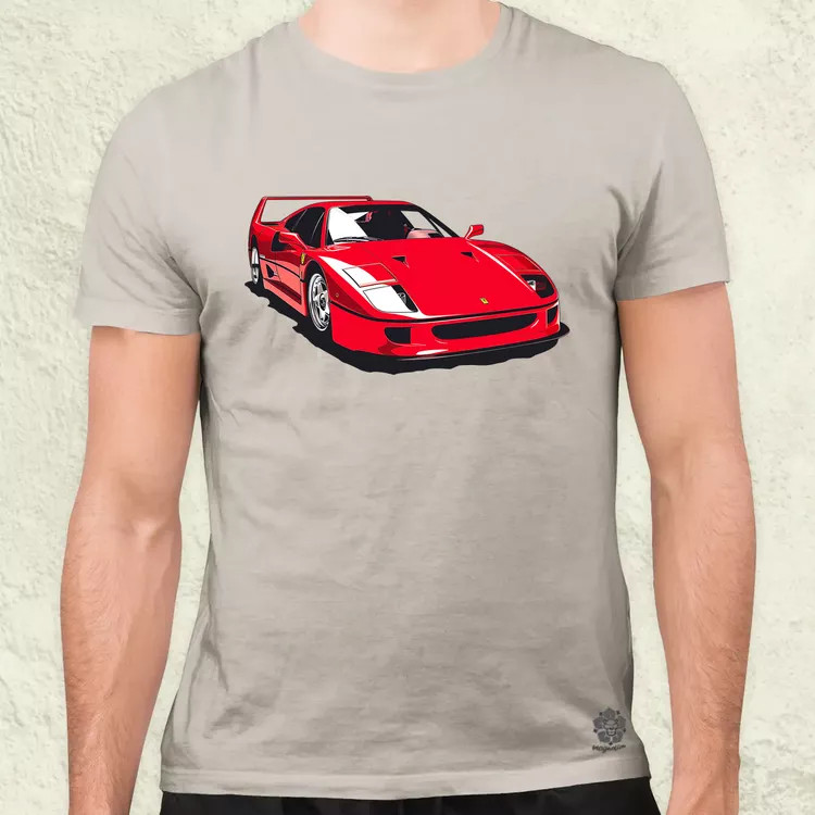 Ferrari F40 rajz v6 férfi póló
