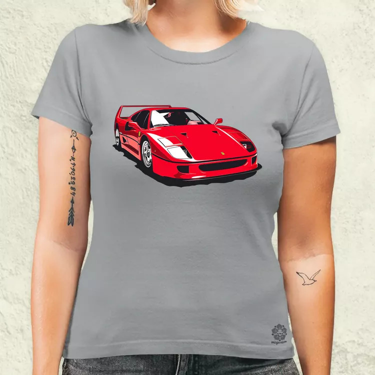 Ferrari F40 rajz v6 női póló