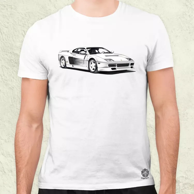 Ferrari Testarossa v1 férfi póló
