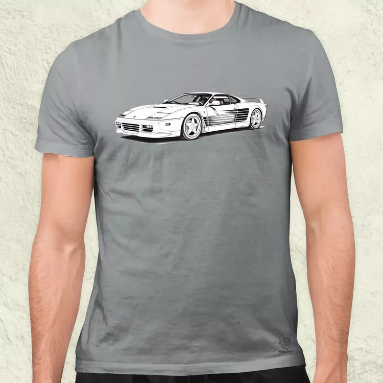 Ferrari Testarossa v2 férfi póló