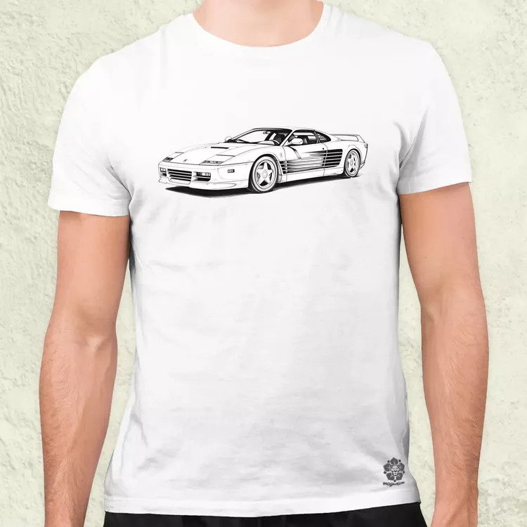 Ferrari Testarossa v2 férfi póló