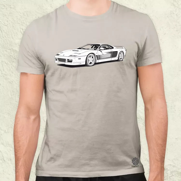 Ferrari Testarossa v2 férfi póló