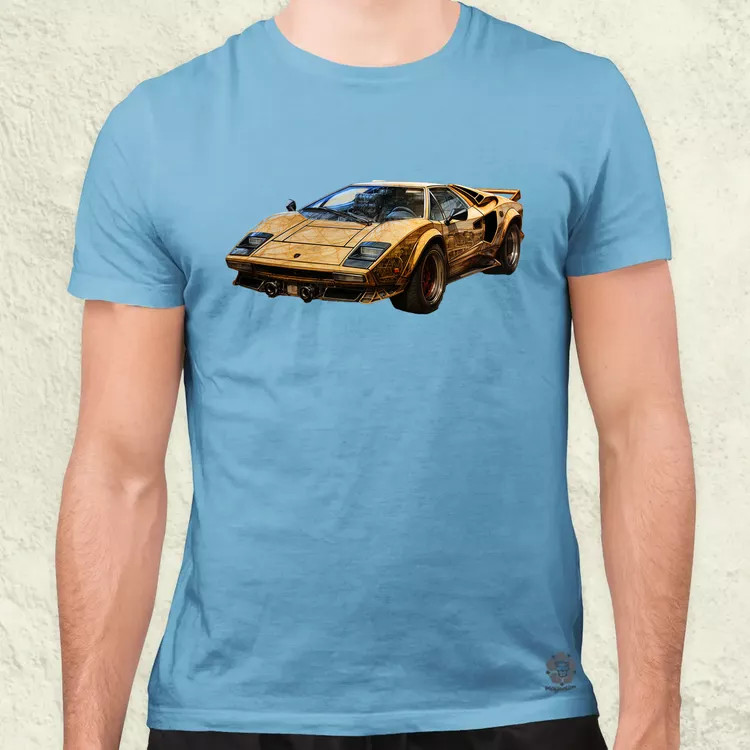 Lamborghini Countach koncept v1 férfi póló