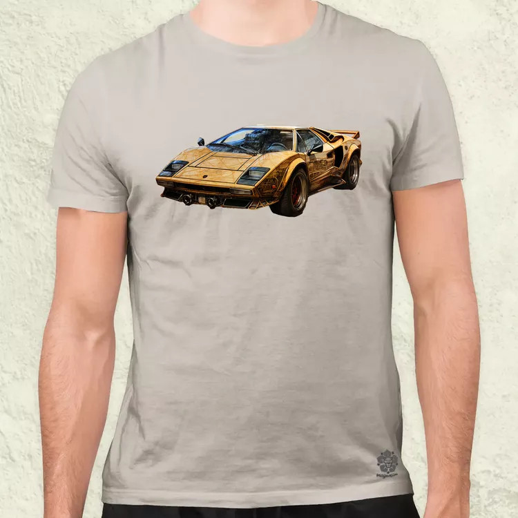 Lamborghini Countach koncept v1 férfi póló