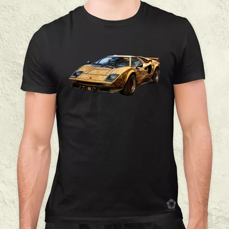 Lamborghini Countach koncept v1 férfi póló