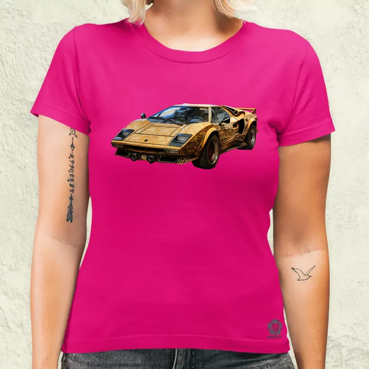 Lamborghini Countach koncept v1 női póló
