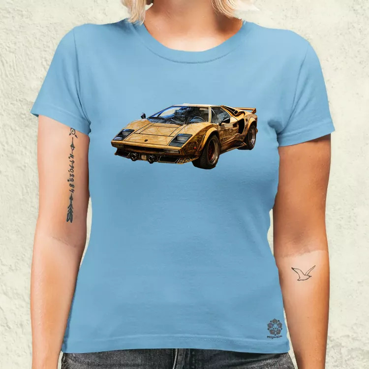 Lamborghini Countach koncept v1 női póló