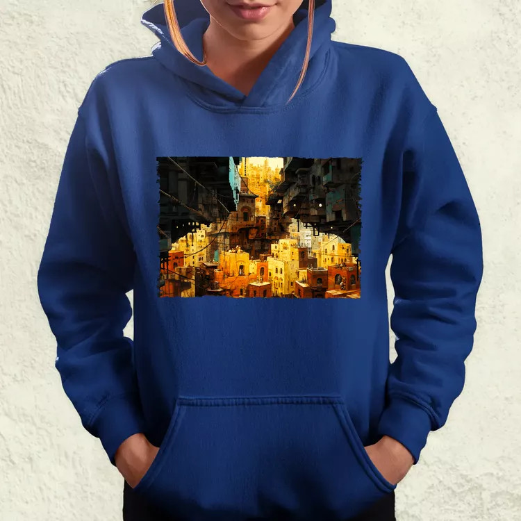 Pareidolia Farkas város fantázia v3 női pulóver