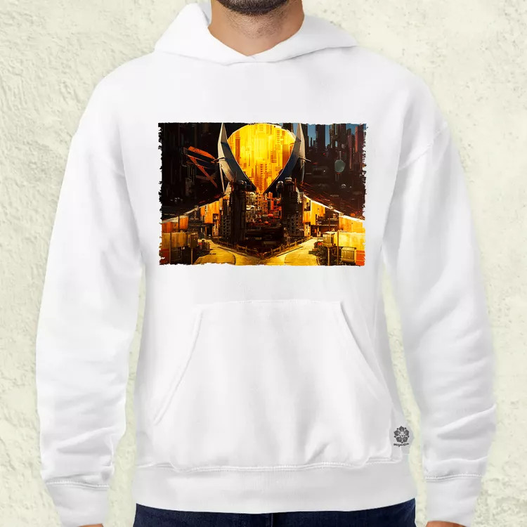 Pareidolia Farkas város fantázia v4 férfi pulóver