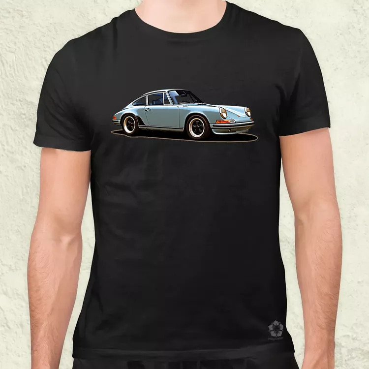 Porsche 911 rajz v3 férfi póló