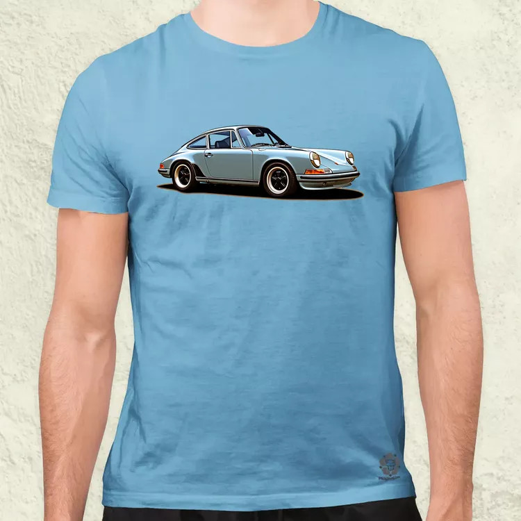 Porsche 911 rajz v3 férfi póló