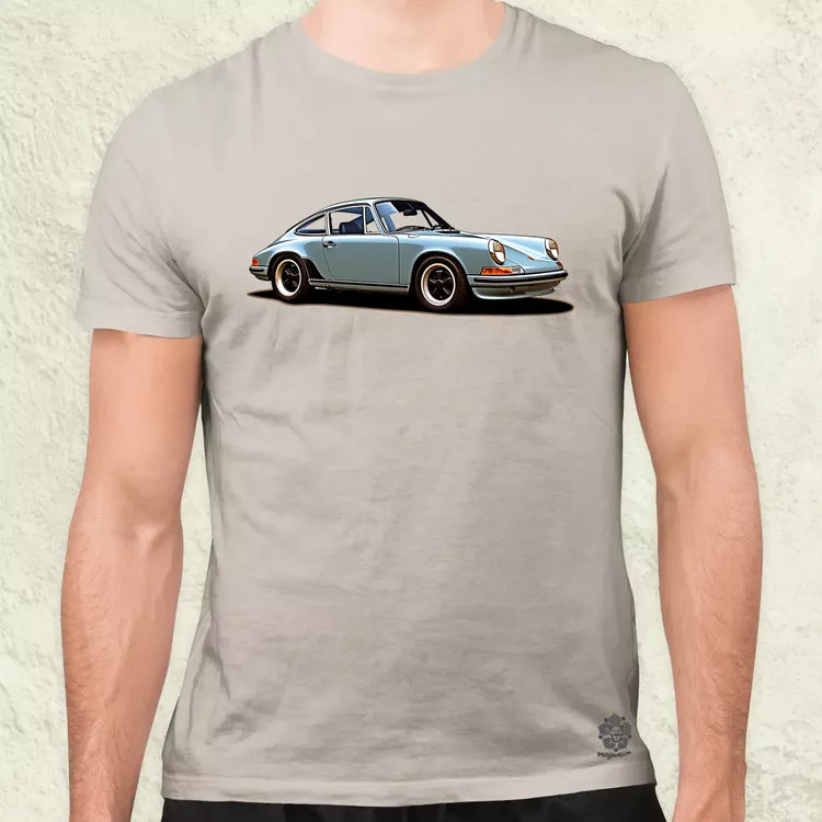 Porsche 911 rajz v3 férfi póló