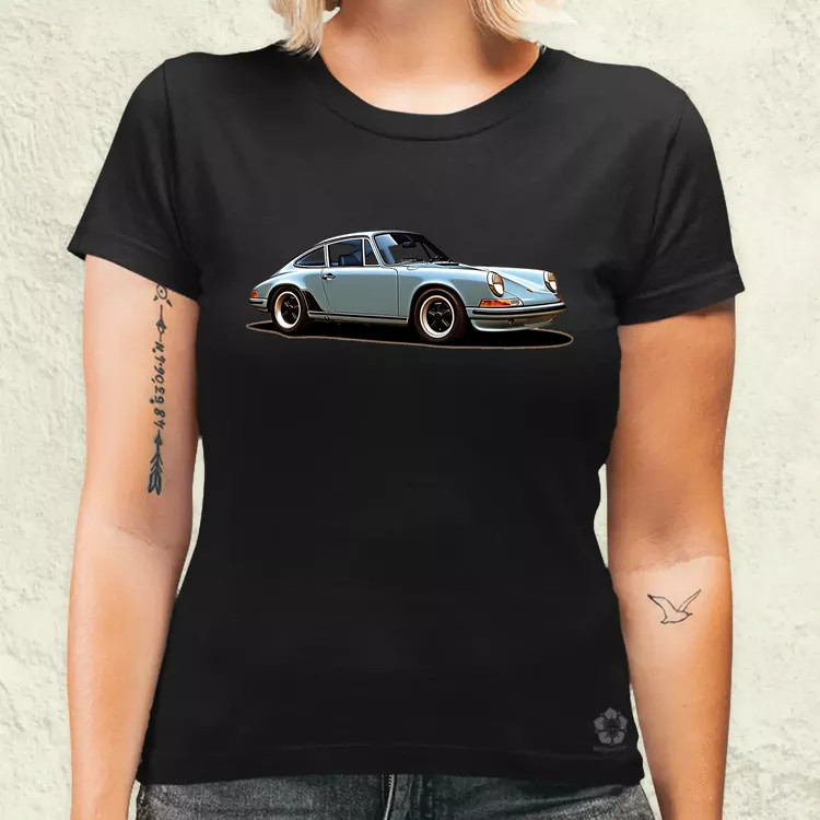 Porsche 911 rajz v3 női póló
