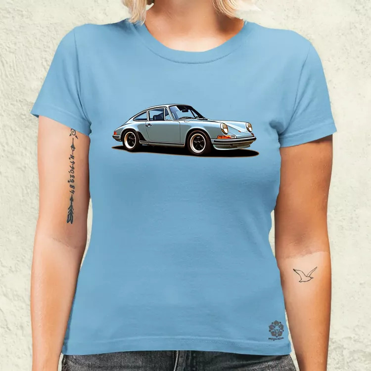 Porsche 911 rajz v3 női póló