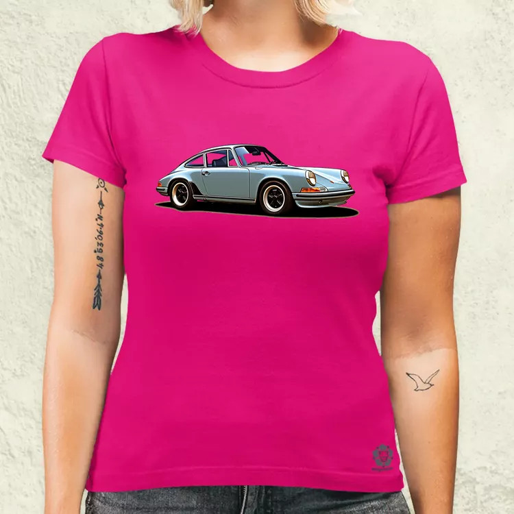 Porsche 911 rajz v3 női póló